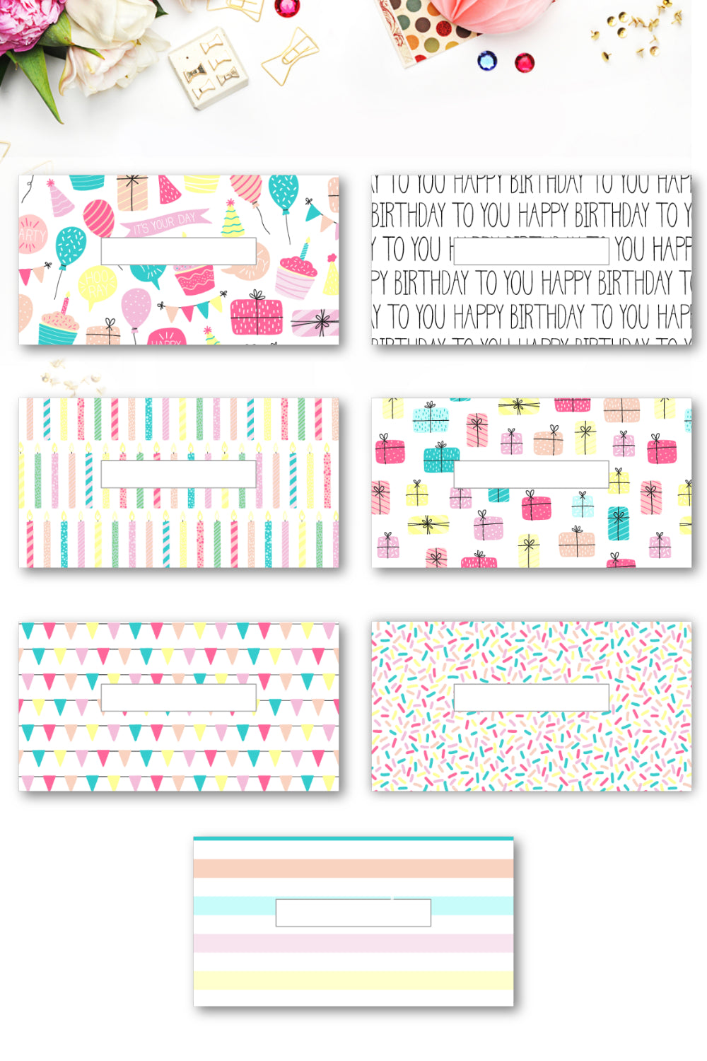 Birthday Cash Envelopes for Budgeting (Printable)